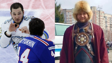 ХК "Барыс" | Дамир Рыспаев стал первым казахстанским тафгаем