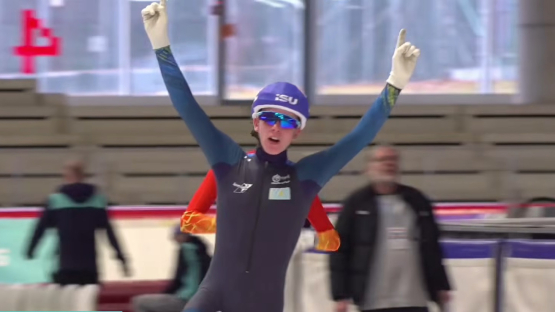 У Казахстана шестое золото на чемпионате мира по конькобежному спорту (ВИДЕО)