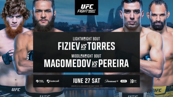 Прямая трансляция UFC Баку: Алмабаев, Алмахан, Физиев, Рузибоев и другие