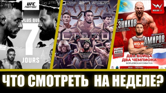 Главные бои недели: UFC в Париже, большой турнир OCTAGON 63 и Артем Резников