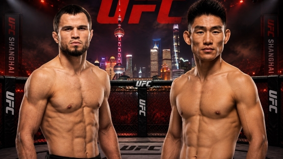 Фаворит Умар Нурмагомедов и Сонг Ядонг в бою на UFC Fight Night в Шанхае. Россиянину будет сложно одолеть китайского бойца