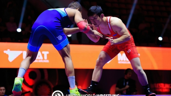 Казахстанец за секунду совершил камбэк на чемпионате мира по борьбе в Астане
