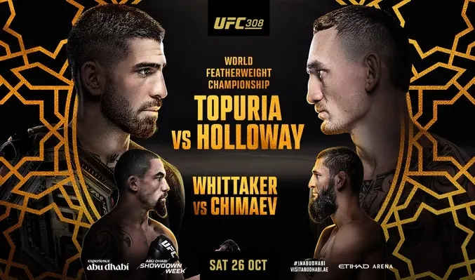 UFC 308: Прямая трансляция, где смотреть и все что нужно знать о турнире