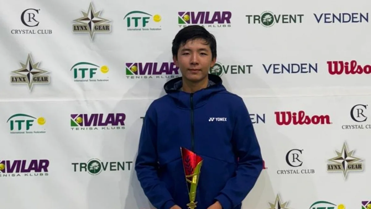 16-летний казахстанский теннисист выиграл третий трофей ITF в 2024 году в одиночном разряде