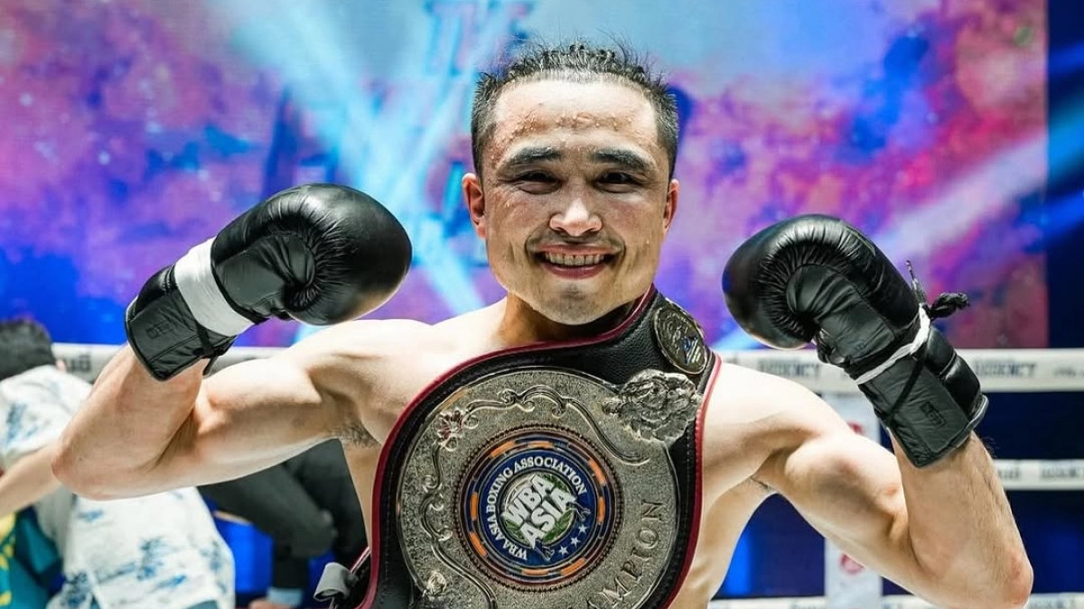 "Казахский воин" защитил титул WBA Asia техническим нокаутом в Китае