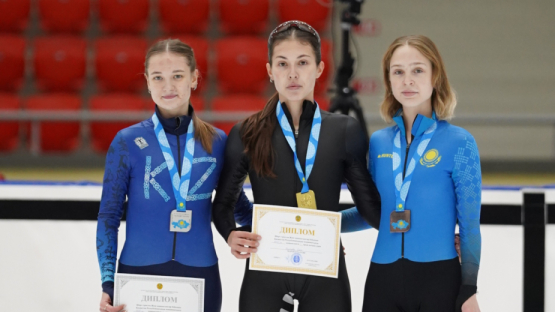 Тихонова, Галиахметов и Ермек - триумфаторы чемпионата Казахстана по шорт-треку