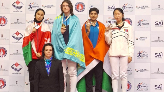 Казахстан завоевал две медали на Кубке Азии по фехтованию среди кадетов