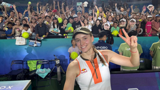Елена Рыбакина в полуфинале WTA 500 в Китае (ВИДЕО)