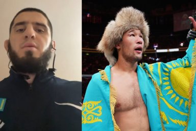 Как Махачев смотрел бой Шавката и кому передавал привет в Казахстане? 